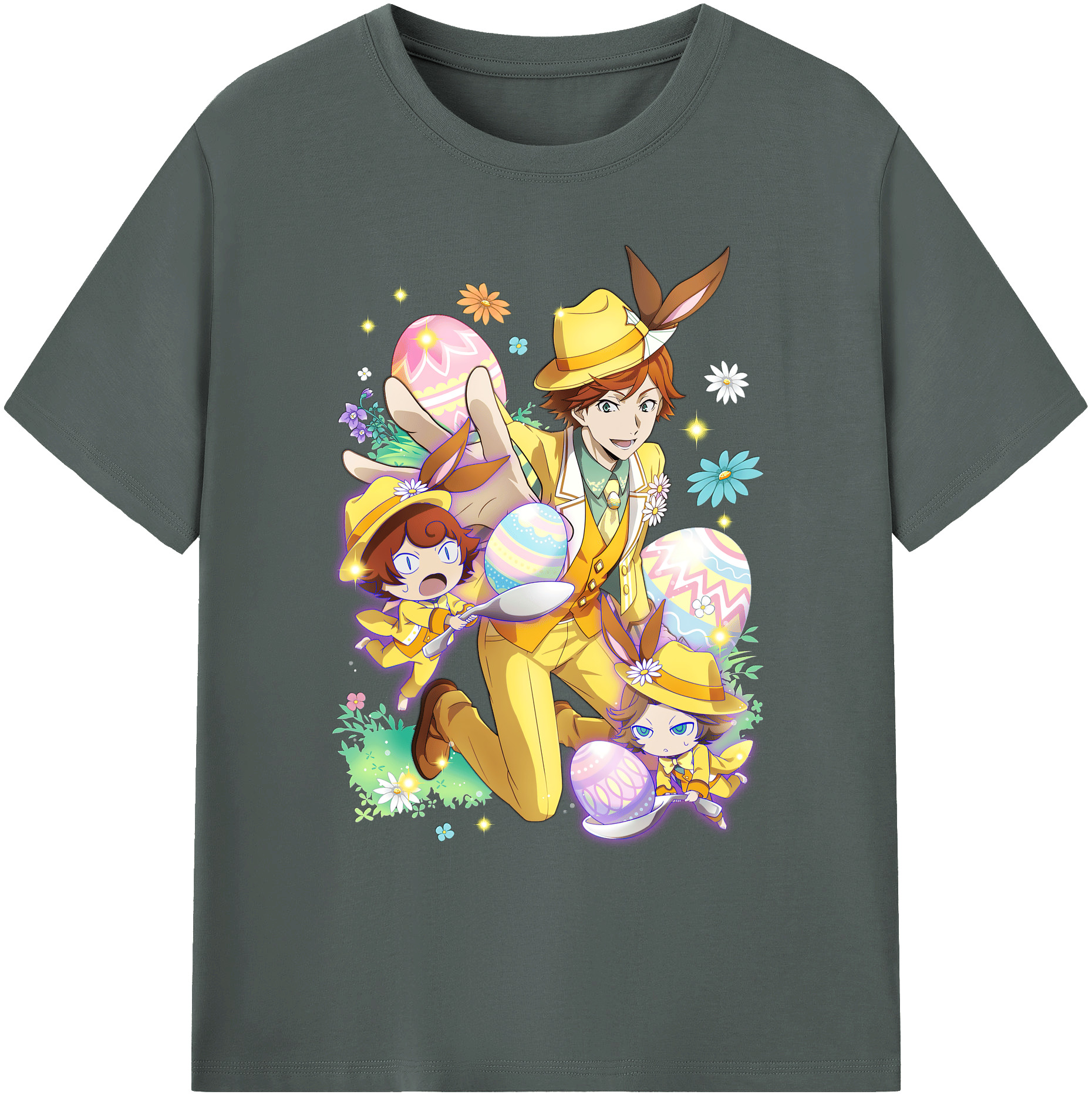 （画像用） 文豪ストレイドッグス Bungo Stray Dogs 綿100％ メンズ半袖Tシャツ｜肌触りやわらか＆通気性